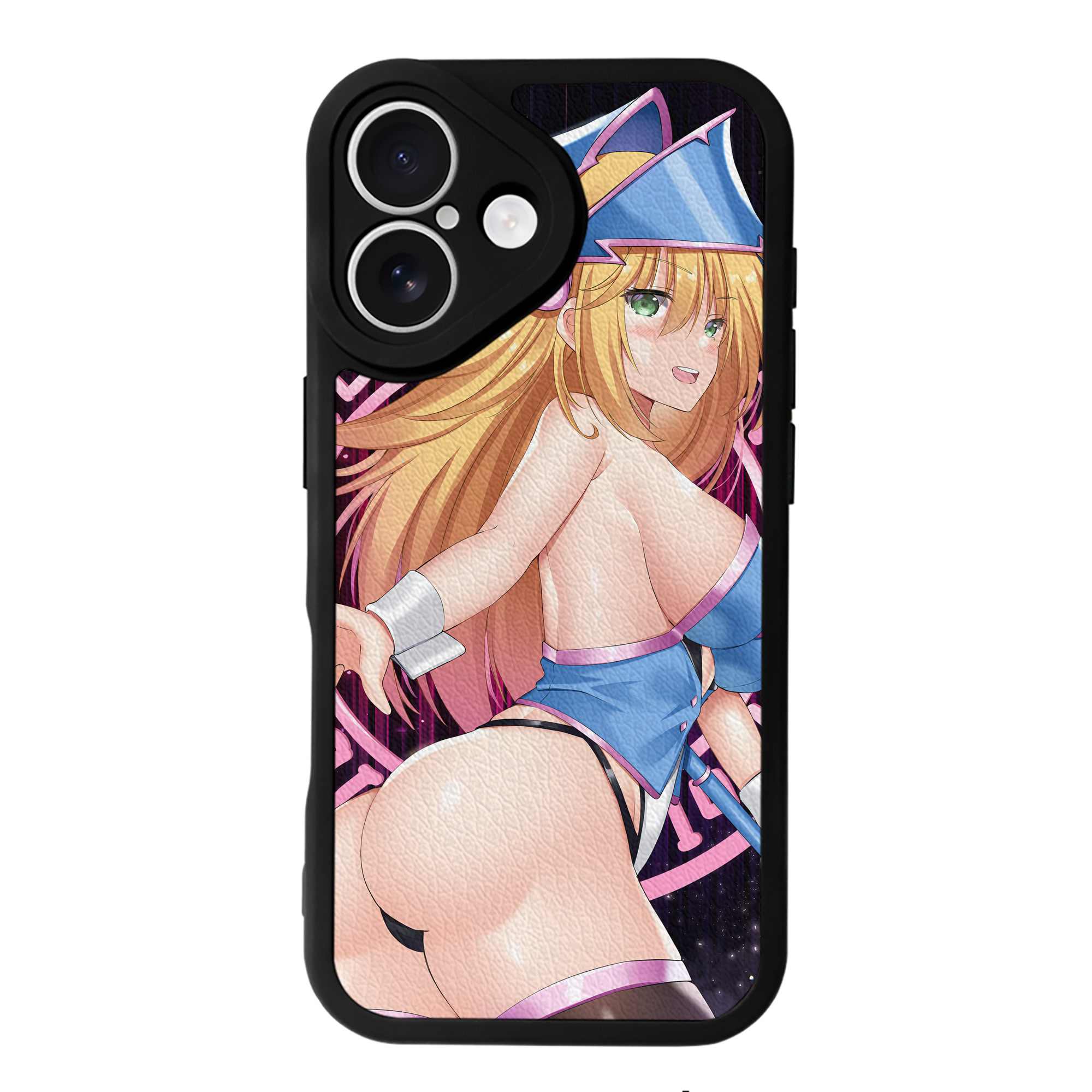 （画像用） 遊☆戯☆王 Yu-Gi-Oh! 【iPhone 16シリーズ対応】シリコンスマホケース（レザー調） 材質：シリコン